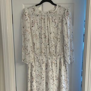 A New Day White Multicolor Patterned Dress